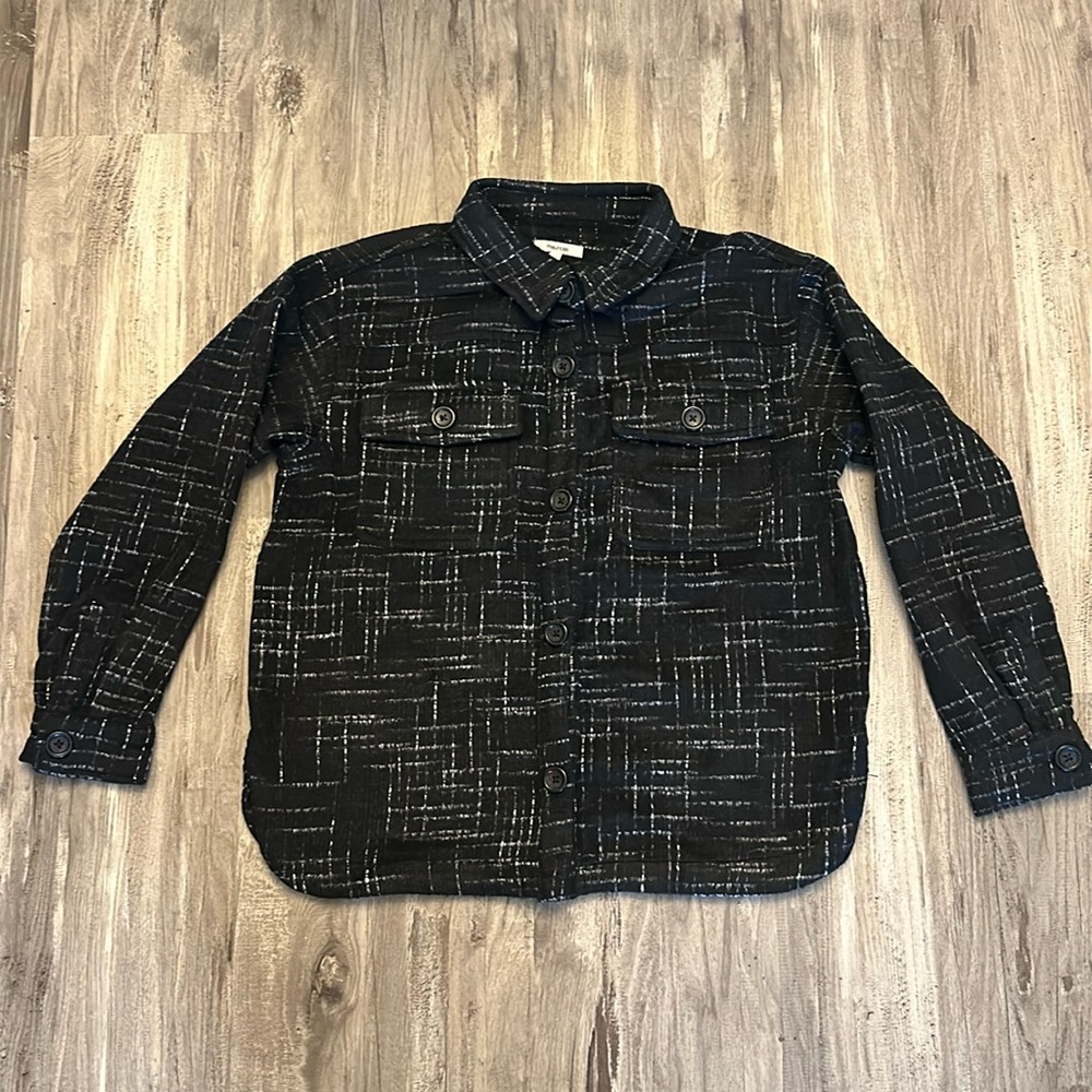 Black Tweed Shacket. New with tags! Medium in size.